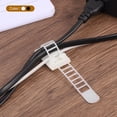 thumbnail image 6 of 100Pack Adhesive Cable Clips, Adjustable Nylon Cable Cord  (White, 110mm/4.33"), 6 of 6