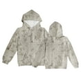 thumbnail image 4 of Camo Hoodies for Kids Boys Girls Cute Sweatshirt Maple Leaf Print Oversized Fleece Sweatshirts Classic Pullover with Pocket 02-Coffee 160, 4 of 4