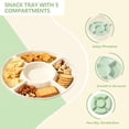 thumbnail image 4 of 5 Pcs Serving Platters, Unbreakable Snack Trays With 5 Sections, Reusable PP Serving Trays For Candy, Fruits, Nuts, Snacks, Perfect For Party And Entertaining, Dishwasher Safe, 4 of 7