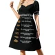 thumbnail image 1 of Vestido sin mangas con gráfico de taburete Bristol con escritura blanca y fondo negro Ropa estética Vestido de mujer Vestido, 1 of 8