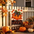 thumbnail image 2 of DefiDgd 12x18inch Bow Pumpkin Pattern Garden Flag,Double Sided Fall Yard Banner Decorative Flag for Thanksgiving Lawn Porch Patio Outdoor Garden Holiday Home Decoration(A), 2 of 6