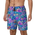 thumbnail image 2 of Xecao Colorful Mushrooms for Men's Swimming Trunks Swim Trunks Quick Dry Swim Shorts with Mesh Lining Funny Swimwear Bathing Suits, 2 of 9