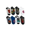 Licensed Justice League Boys' No Show Socks, 6+2 Bonus Pack