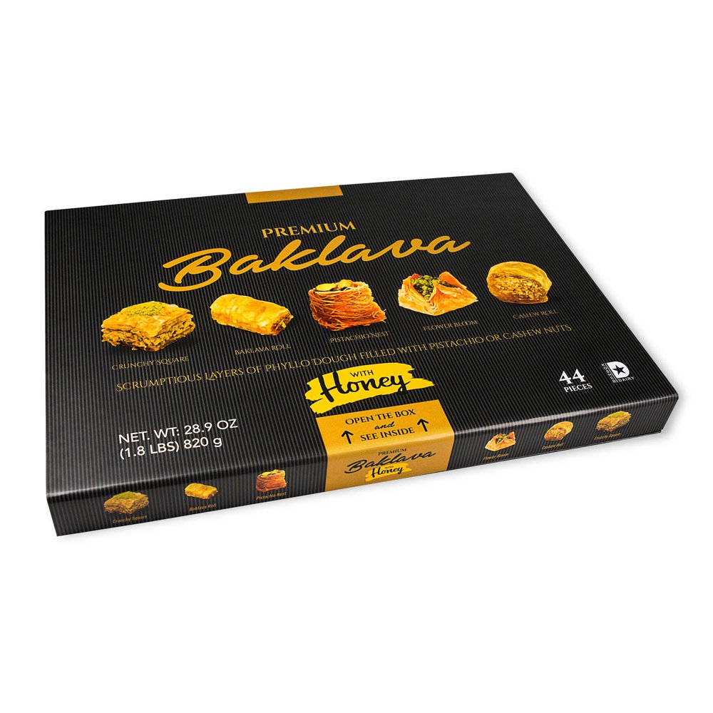 Premium Baklava Gift Assortment, 28.9 Ounce (44 Count)