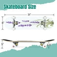 thumbnail image 2 of 31'' Complete Skateboard 7 Layer Canadian Maple Double Kick Deck Skateboards Lavender elegant Skate Board for Beginner Adult Gifts, 2 of 5