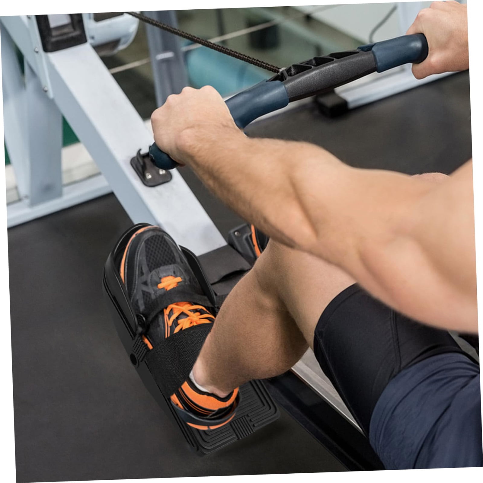 RUISINERY Rowing Machine Foot Pedals Light Weight Fitness Equipment Pedals Nonslip Flat Pedals for Workout Gym Sports Enduring