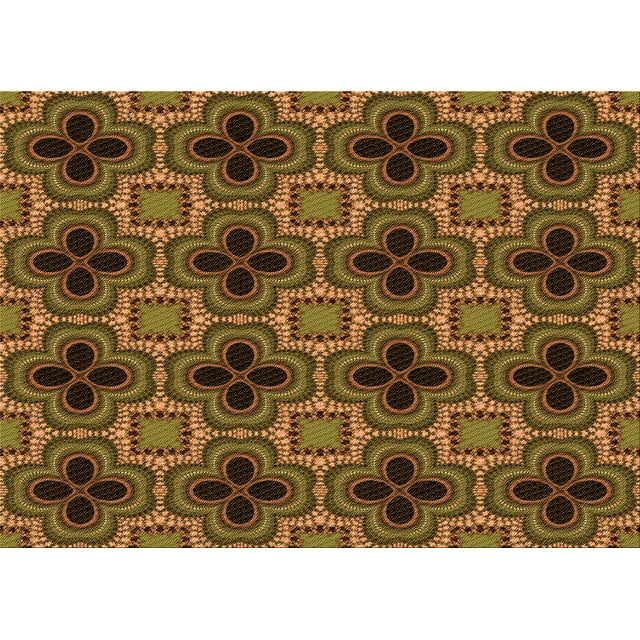 Ahgly Company Tapis d'Intérieur Lavables en Machine, Rectangle Transitionnel, Zone Rouge, 7' x 9'