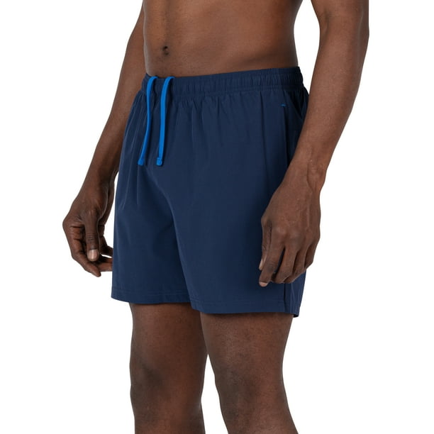 Layer 8 Men's Swim Shorts 5 Inch Inseam Gym to Swim Trunks Athletic Fit ...