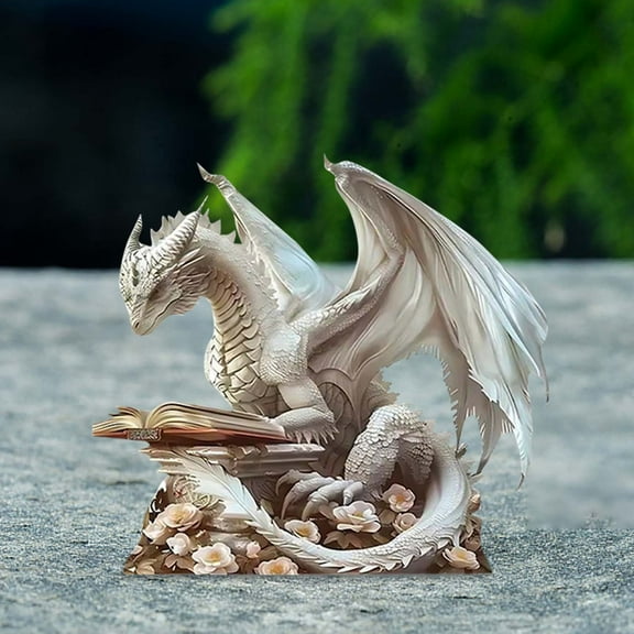 Winged Bookend, Acrylic Material, Elegant Design, Durable, for Desktop Ornament, Home,Office Decor, Book Lovers