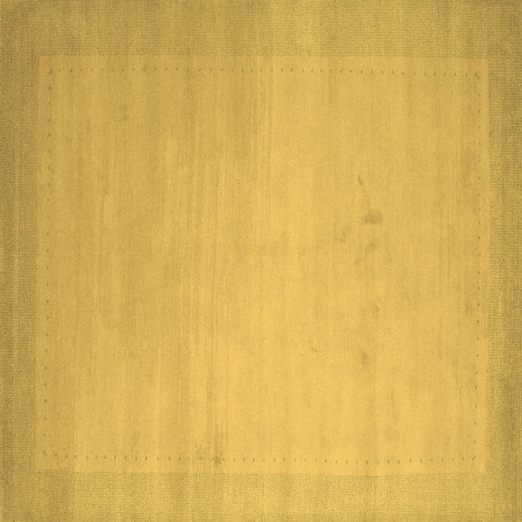 Ahgly Company Indoor Square Abstract Brown Contemporary Area Rugs, 3' Square