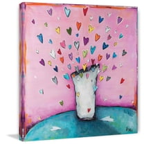 Marmont Hill "Filled to the Brim With Love" by Tori Campisi Painting Print on Canvas
