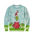 thumbnail image 3 of Fun Christmas Shirts for Men Mens Christmas Sweater Light Blue M, 3 of 4