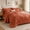 Orange, variant on Lipa Queen Comforter Set,7-Piece Bed in a Bag,All Season Bedding Set,Comforter,Flat Sheet,Fitted Sheet,Pillowcases and Shams,Orange