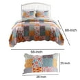 thumbnail image 5 of 2 Piece Twin Quilt Set with Floral Print, Multicolor, 5 of 5