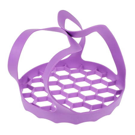 

Stri 1Pc Multifunctional Handheld Steamer Silicone Vegetable Basket Drain Basket