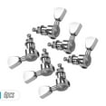 thumbnail image 1 of 6 Pieces 3L3R Guitar String Tuning Pegs Locking Tuners Machine Heads Knobs for Acoustic Electric Guitars Replacement Accessories with Mounting Screws and Ferrules Silver, 1 of 8