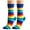 Blue, variant on Kelon Socks Clearance Lady Short Socks Rainbow Socks Tube Socks Casual Men's And Women's Socks Colorful Rainbow Color Striped Socks