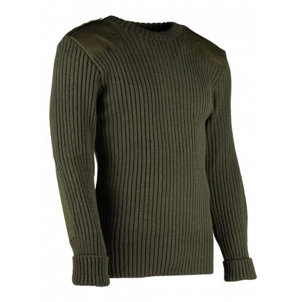TW Kempton - British Commando Sweater Woolly Pully CREW Neck with ...