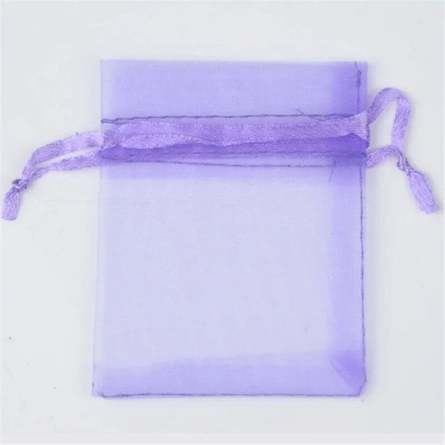 Bolsa de Organza con cordón para decoración de fiesta, embalaje de joyería, tul, dulces, Navidad, boda, 50%