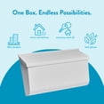thumbnail image 6 of Architectural Mailboxes Woodlands Galvanized Steel, Medium, Wall-Mount Mailbox in White, 6 of 8