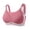 Red, variant on Iugvhana Women's Seamless Bras Full Coverage Wireless Bra Wide Straps Push Up Bras Anti-Sagging Breathable Everyday Adjustable Bra Red L