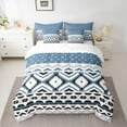 thumbnail image 2 of Manfei Bohemian Aztec Twin Bedding Sets 7-Piece for Teens Boys Girls,Polka Dots Bedding Comforter Set Microfiber,Hippie Tribal Breathable Sheet Sets,Ultra Soft Home Decor,Reversible, 2 of 8