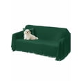 thumbnail image 2 of Pure Olive Green Couch Cover Sofa Covers 3 Cushion Sectional Couch, Simple Solid Color Washable Sofa Covers Slipcover Sectional Sofa Cover, Furniture Protector 71"x150", 2 of 9