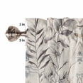 thumbnail image 5 of Half Window Curtain 36 Inches Long, Farmhouse Leaves Window Treatment Curtain Drapes, Pastoral Vintage Flowers Botanical Small Tier Curtains for Bathroom Over Sink, 27.5"x36", 2 Panels, 5 of 7