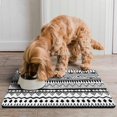 thumbnail image 2 of Boho Retro Floral Pet Feeding Mat-Absorbent Pet Placemat for Food and Water Bowl, with Waterproof Rubber Backing, Quick Dry Water Dispenser Mat for Dog and Cat (16"x24"), 2 of 7