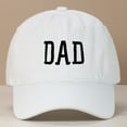 thumbnail image 3 of CYSFASHION Womens Baseball Cap Low Profile Tennis Adjustable Sports Trendy Washed Dad Hat White, 3 of 3