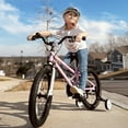 thumbnail image 5 of Glerc 18 inch Kid Bike for 5-9 Years Old with Water Bottle Holder & Headlight & Kickstand for Birthday Gift, Pink, 5 of 7