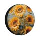thumbnail image 1 of Fotbe Sunflower Field Art Funda de Llanta de Repuesto con Estampado, Engrosada, Ajuste Universal para Jeep, Remolque, RV, SUV, Camión-14 inch, 1 of 6
