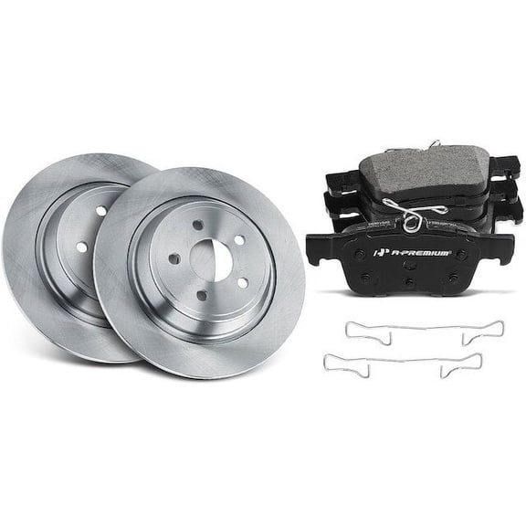 Rear Brake Pad and Rotor Kit 6 - Compatible with 2015 - 2020 Ford Edge 2016 2017 2018 2019