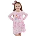 thumbnail image 2 of Vestido Barbie de manga corta con unicornio para patinadora rosa para niñas 4, 2 of 7