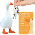 thumbnail image 2 of Minibee Desk Goose Key Holder, Cute Desktop Goose Statue Resin Duck Figurine, 6.5" Funny Keychain Hanger for Home Office Desk Decor, 2 of 15