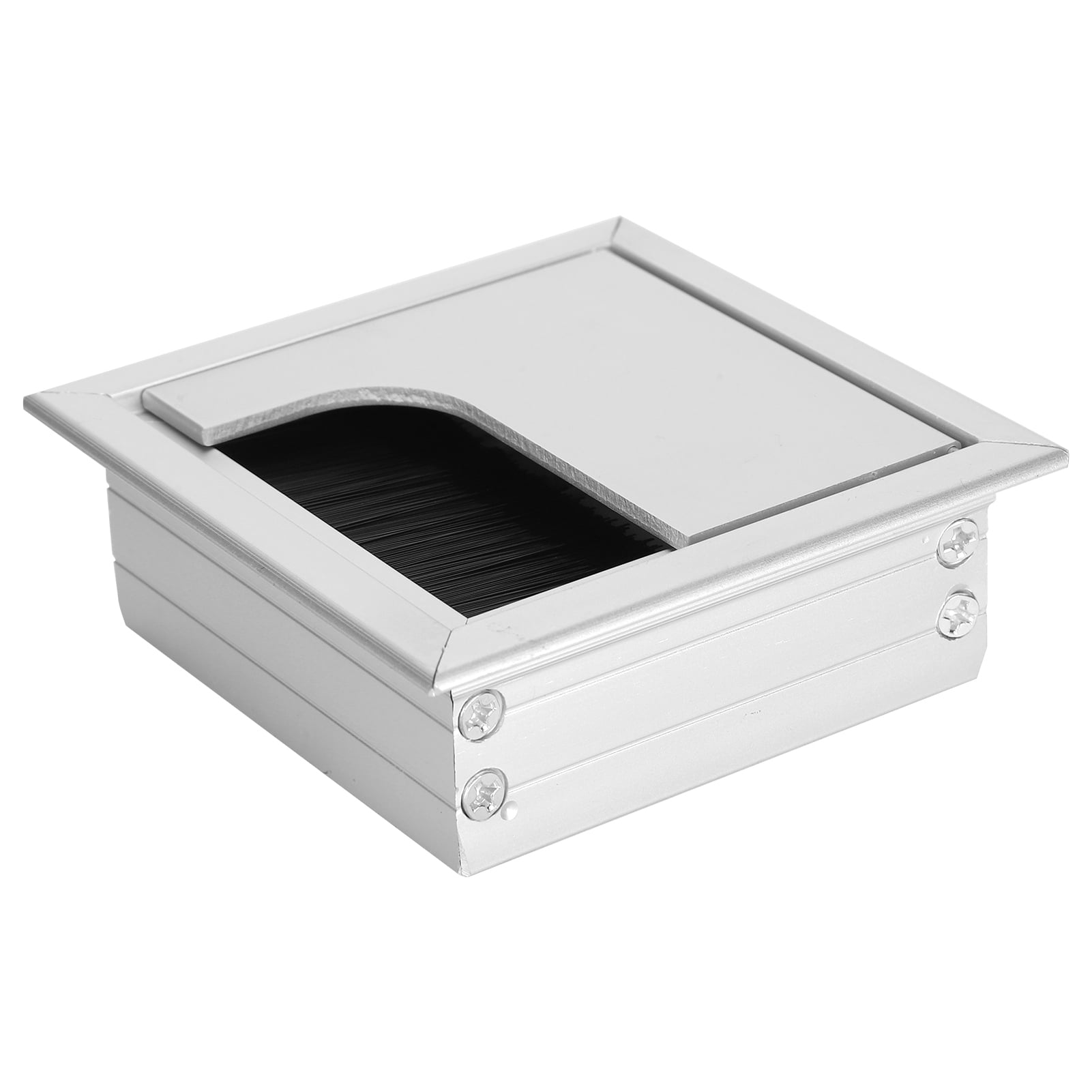 Ymiko Desk Grommet,Desktop Cable Hole Box,Aluminium Alloy Desk Grommet Table Wire Organizer With