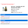 thumbnail image 2 of Ball Joint - Compatible with 1987 Mercedes-Benz 300TD, 2 of 2