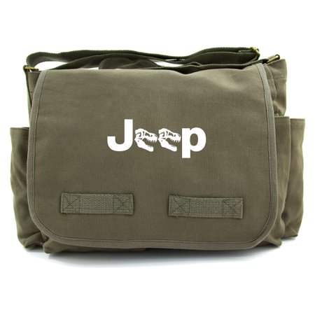 Grab A Smile Jeep Raptor Heavyweight Canvas Messenger Shoulder (Best Timbuk2 Messenger Bag)