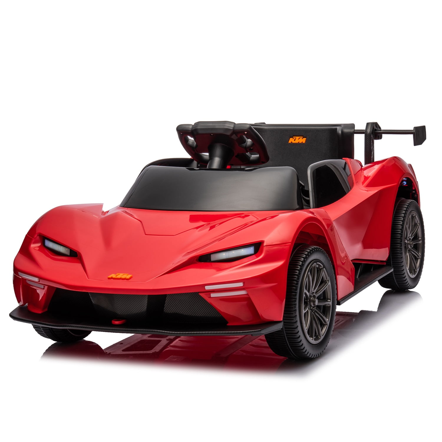 CIPACHO 12V Powered Ride Ons Kids Car Licensed Ktm x Bow Gtx Electric Car for Kids, 2.4G W/Parents Remote Control, USB, MP3, Bluetooth, LED Light, Red