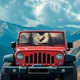 thumbnail image 3 of Uorisanigo Windshield Sun Shade,Forest Eagle Window Sun Visor Protection,Sunshade Windshield Cover for Jeeps,Sunshade for 2018-2024 2025 Jeep Wrangler JL / 2020-2024 Jeep Gladiator JT, 3 of 7