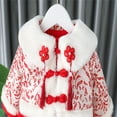 thumbnail image 5 of Mercatoo Toddler Baby Girls Chinese New Year Dress 𝗟unar Tang Suit Princess Dress&Coat 2PCS Kids Festival Dress Clothes, 5 of 9