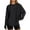 Black, variant on EDFBUYKRS Fall Blouses for Women Long Sleeve V Neck Peplum Tunic Tops Casual Flowy T Shirts S