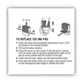 thumbnail image 4 of Consolidated Stamp 065474 2000 PLUS Replacement  Pad for Printer P60, Blue, 4 of 4