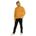 thumbnail image 2 of Inkmeso Kurta Court Henley Uni à Capuche pour Hommes T-shirt en Coton à Manches Longues Coupe Régulière Tenue d'Été, 2 of 7