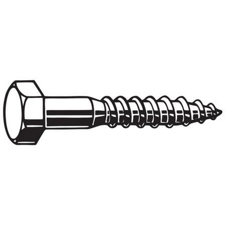 

FABORY U08280.031.0200 Hex Lag Screw Zinc 5/16x2 L PK100