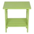 thumbnail image 3 of Shine Company 4114LG Indoor/Outdoor Rectangular Hydro-TEX Finish, Lime Green Side Table, 3 of 4