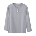 thumbnail image 3 of Acaics Girls' Long-Sleeve Layering T-Shirt: Fall Solid-Color Lightweight Modal Long-Sleeve Crew-Neck Top, Ages 0–15, 3 of 10