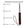 thumbnail image 2 of Graflsoa 2M Retractable Stainless Steel Flagpole with Sponge Grip, Durable Outdoor Guide Pole for Teaching, Parades, and Events, Lightweight and Portable Design, 2 of 6