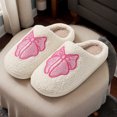 thumbnail image 4 of Pantuflas Con Lazo Esponjoso  Peludas Kawaii Antideslizantes Cómodas para Otoño E Invierno, 4 of 9