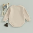thumbnail image 3 of Bagilaanoe Newborn Baby Girl Boy Valentine's Day  Romper Sweatshirt Long Sleeve Bodysuits Letter Print Pullover 3M 6M 12M 18M 24M Infant Casual Tee Tops, 3 of 8